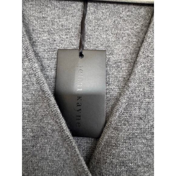 JENNI KAYNE Chelsea wool cashmere Cardigan Gray Derby XL - Picture 8 of 11